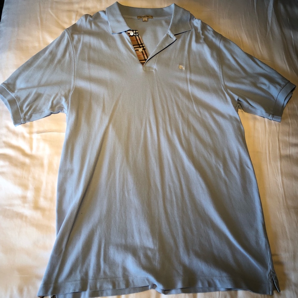 Men’s Light Blue Burberry Shirt (Authentic)
